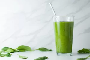 batido verde congelado