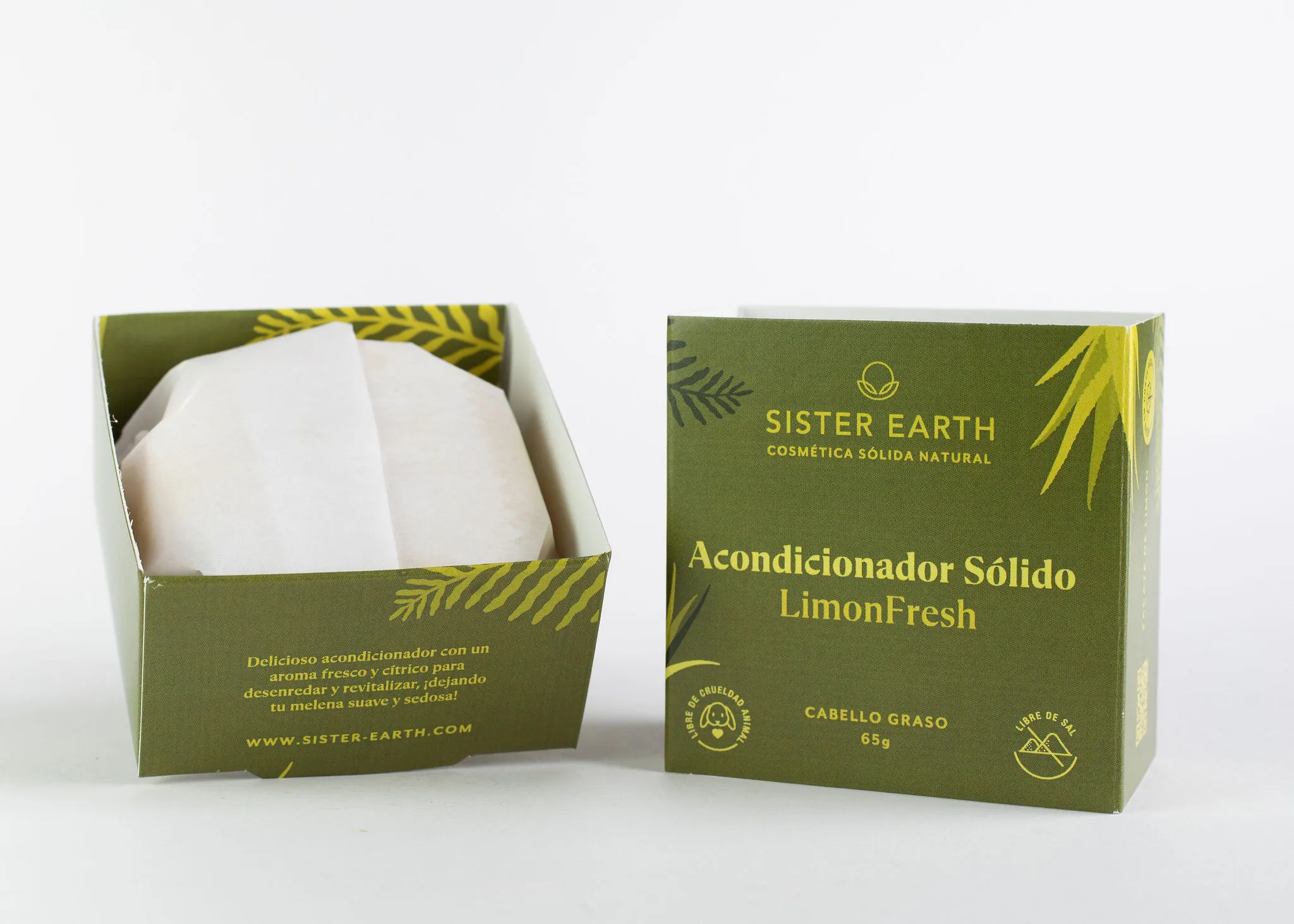 Acondicionador Sólido Limón Sister Earth – 65gr