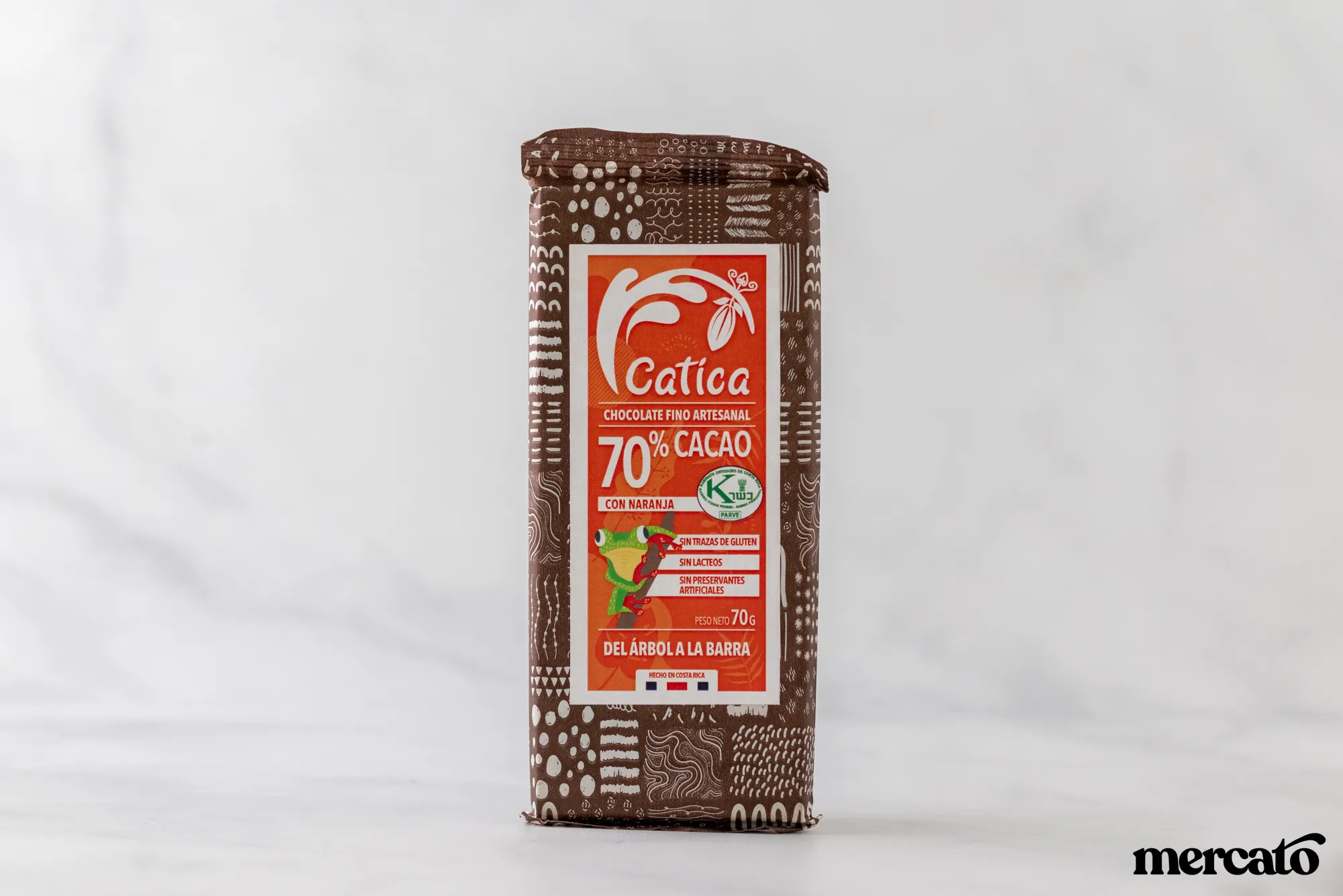 Chocolate Catica 70% (Naranja) 70g