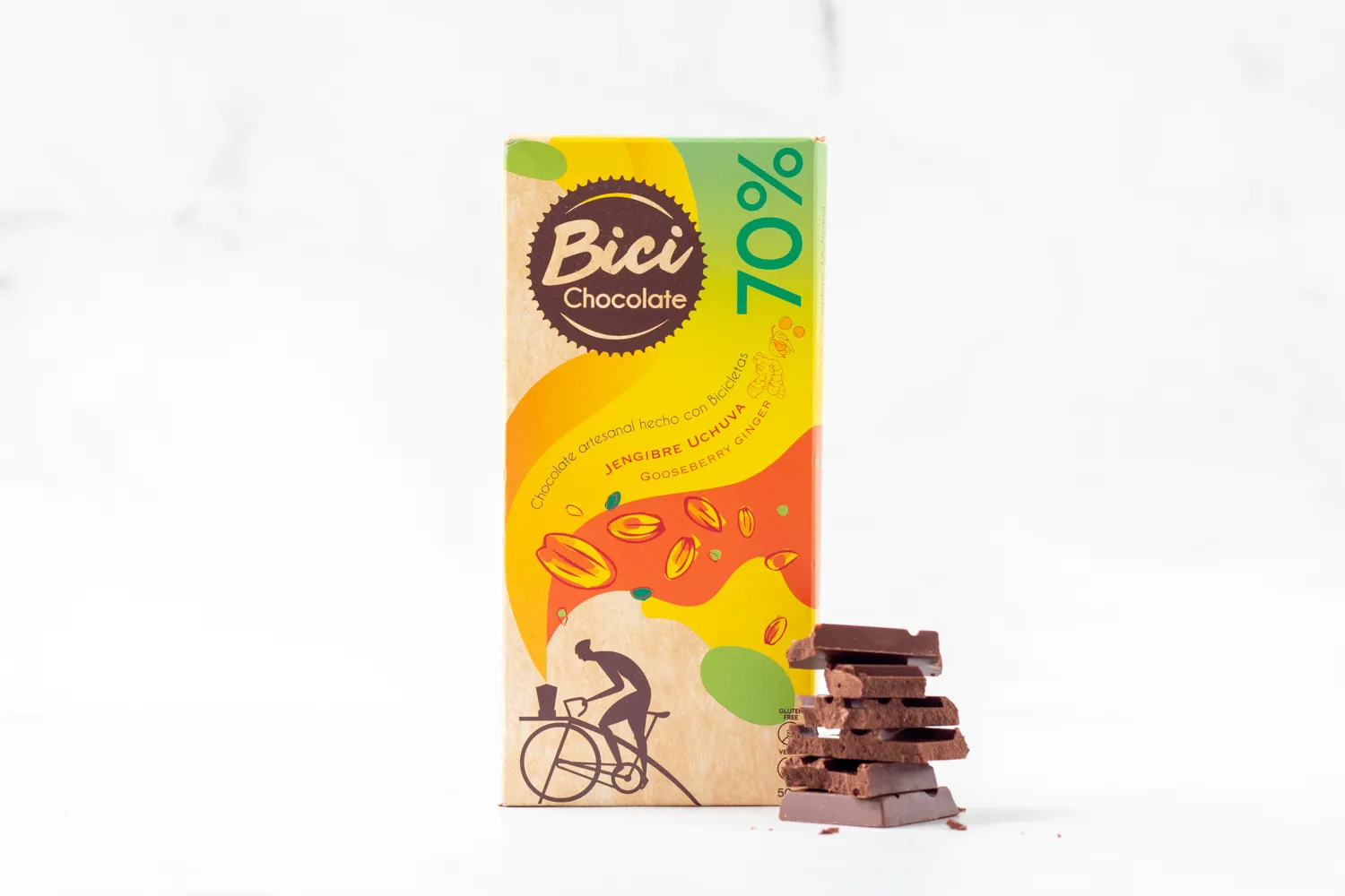 TABLETA BICI CHOCOLATE 70% UCHUVA JENGIGRE