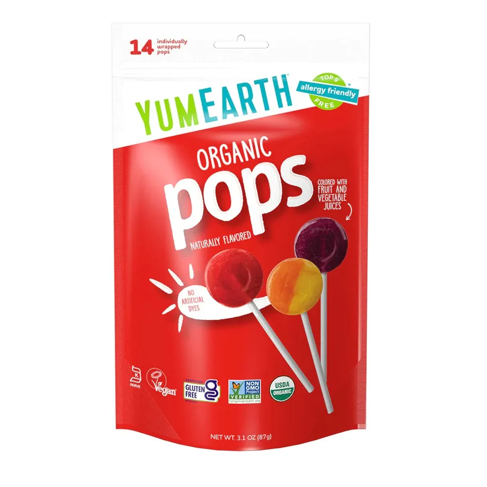 Fruits Lollipops con Vitamina C YumEarth – 14u