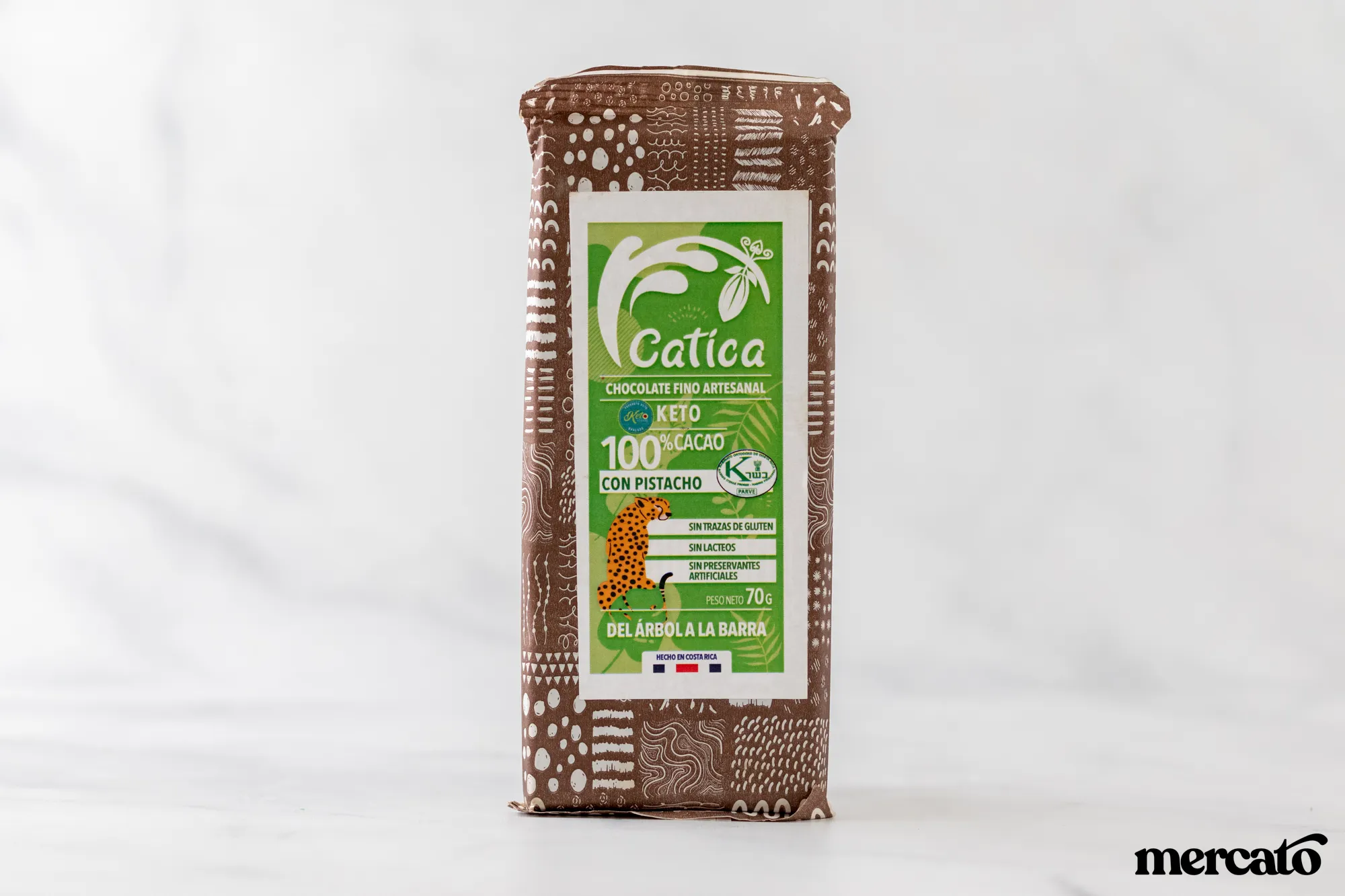 Chocolate Catica 100% Pistacho- Keto 70g