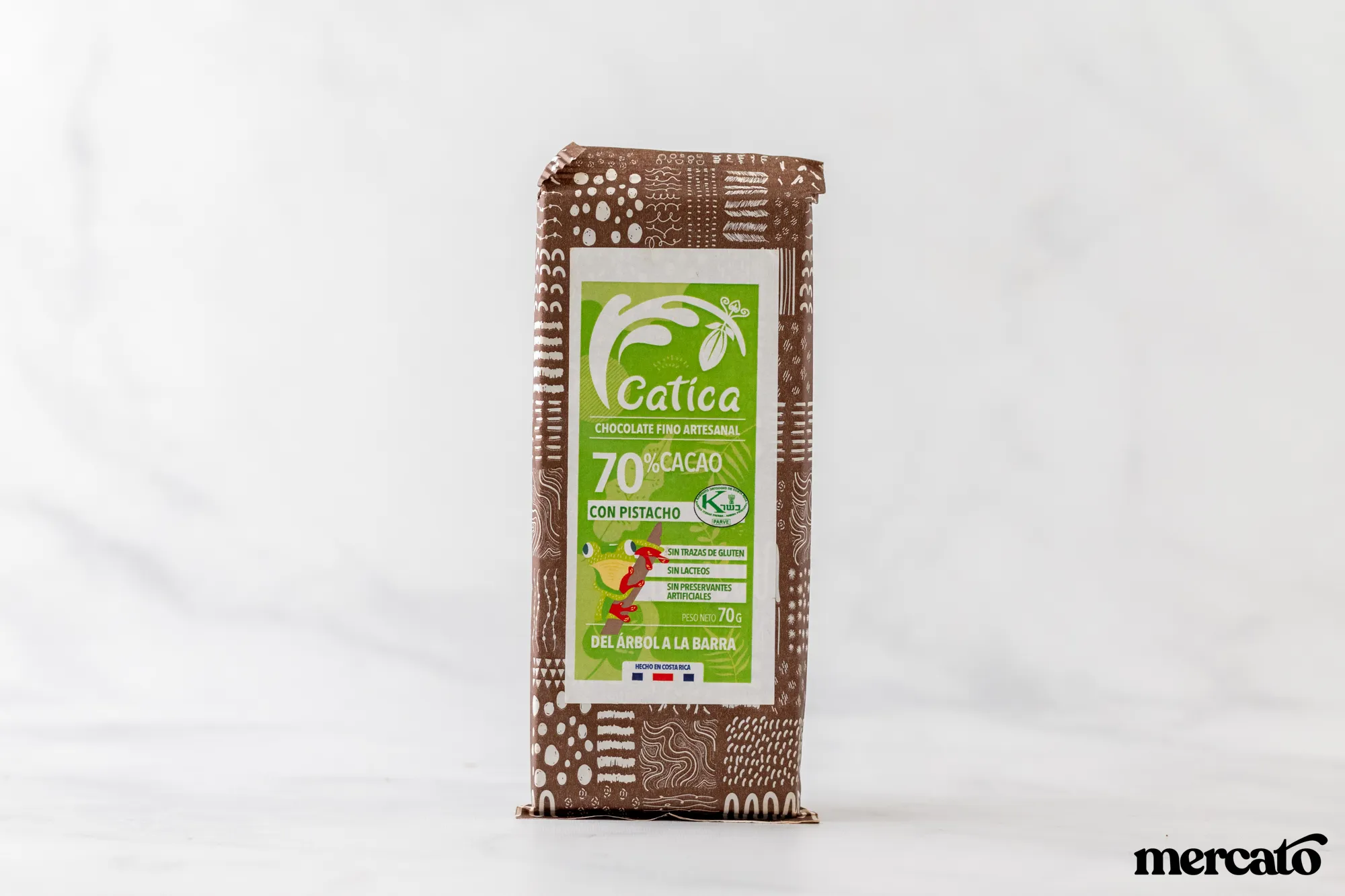 Chocolate Catica 70% Pistacho – 70g