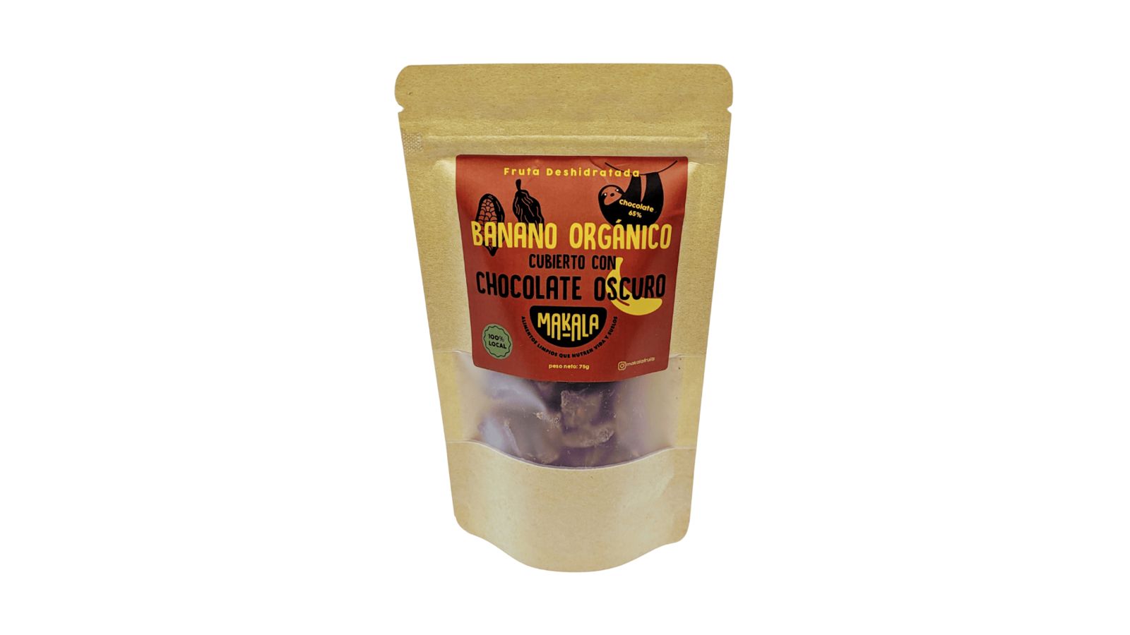 BANANO ORGANICO DESH CON CHOCOLATE OSCURO