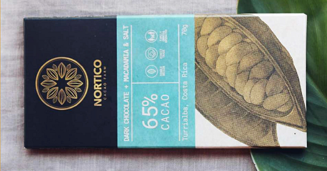 Chocolate Oscuro con Macadamia y Sal 65% Nortico – 70g