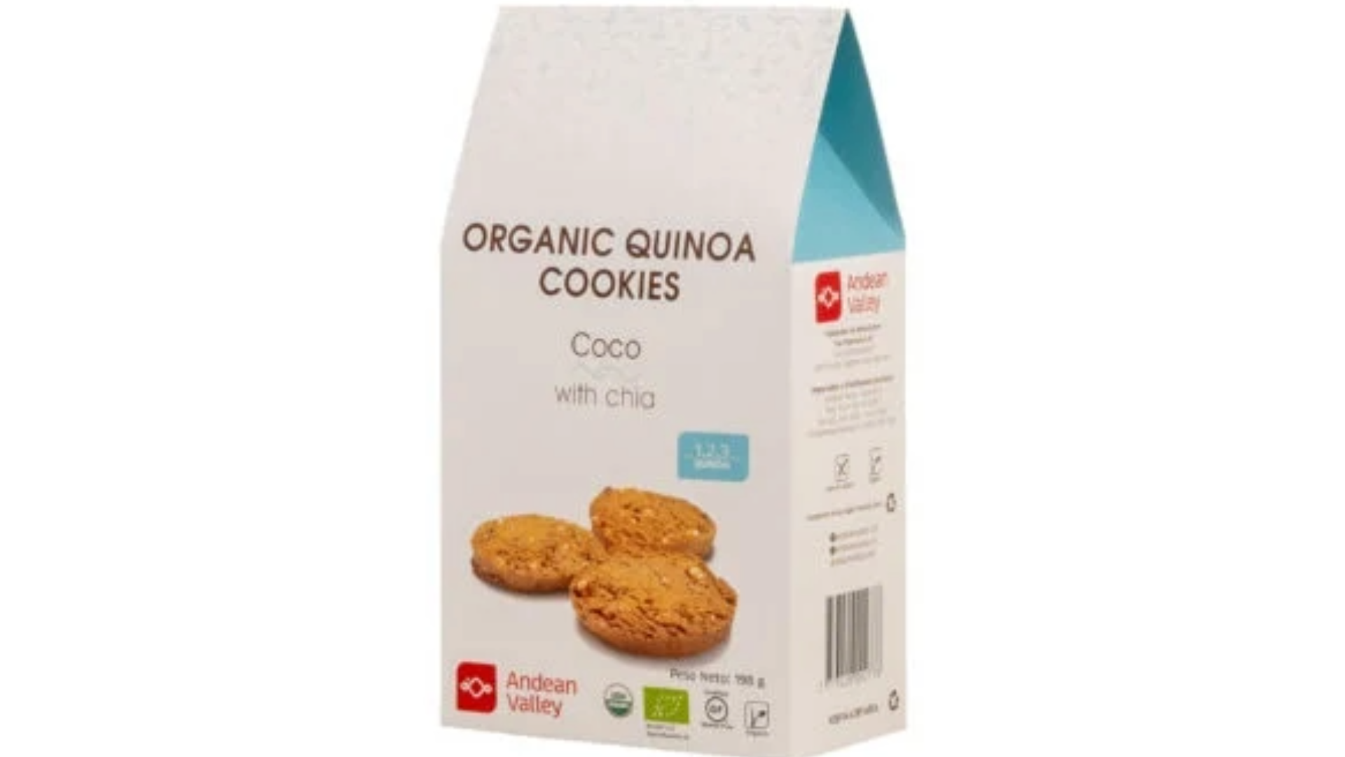 Galleta Orgánica de Quinoa Coco y Chia -12u