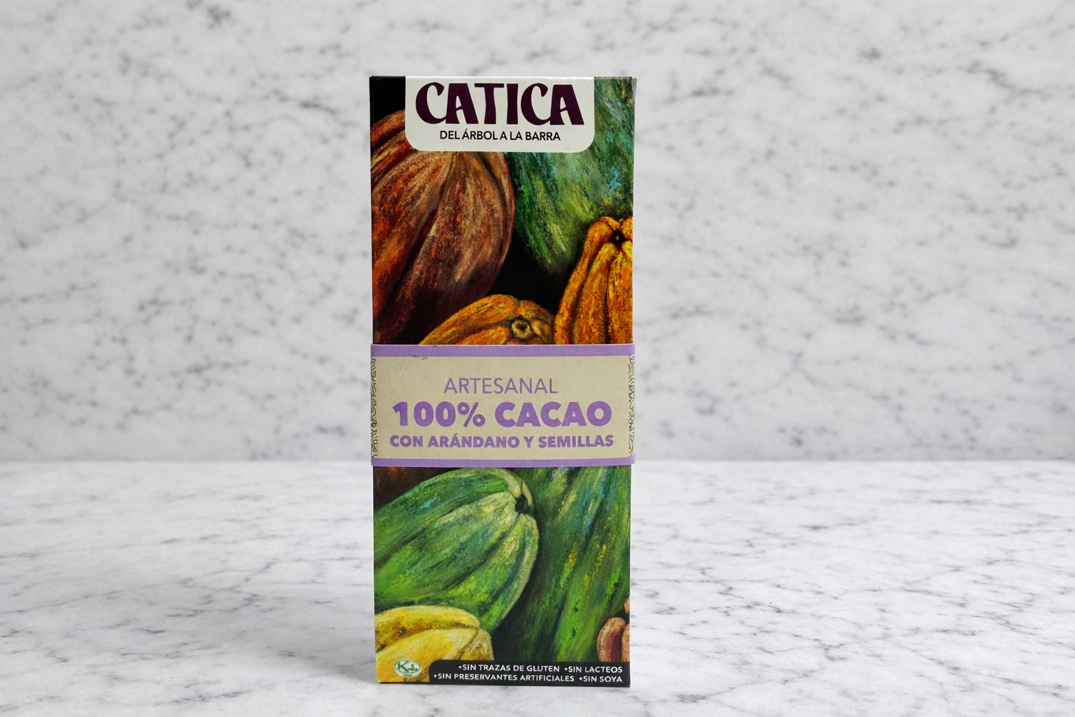 Chocolate Catica 100% (Semillas – Arándano) 70g