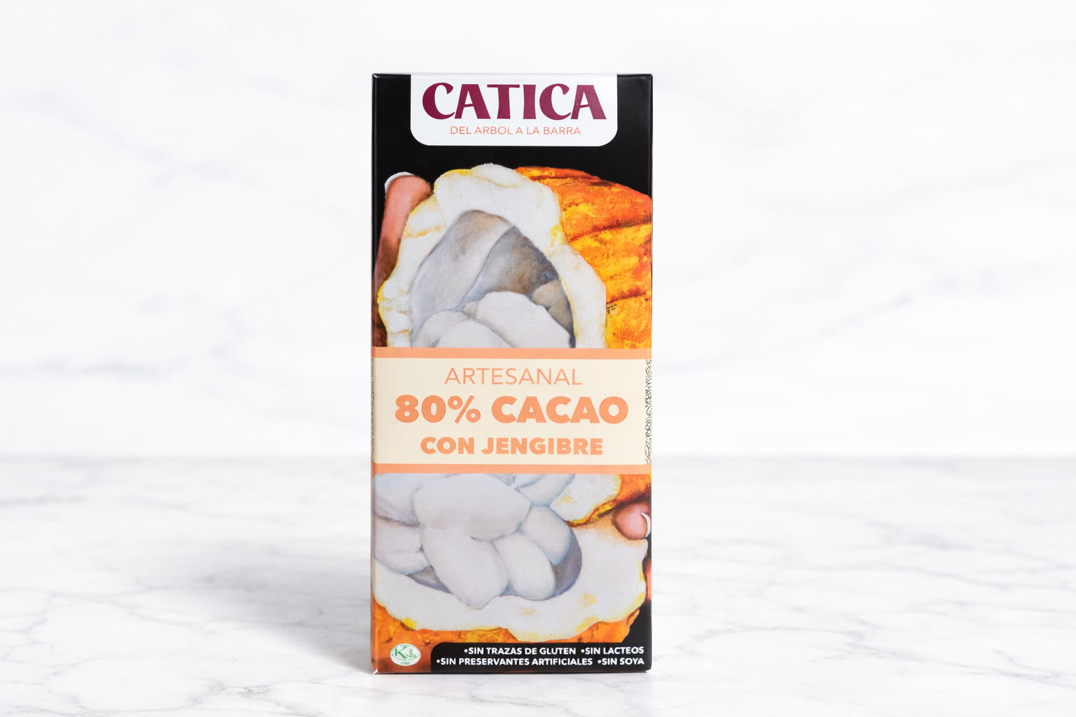 Chocolate Catica 80% (Jengibre) – 70g